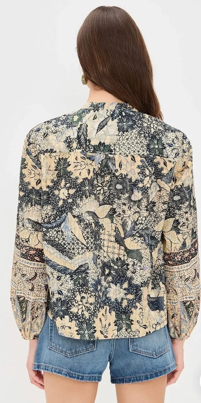 Ulla Johnson Harlowe Blouse in Bellflower NWT Size 2